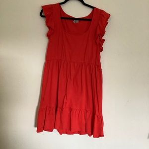 Red cotton dress from ASOS